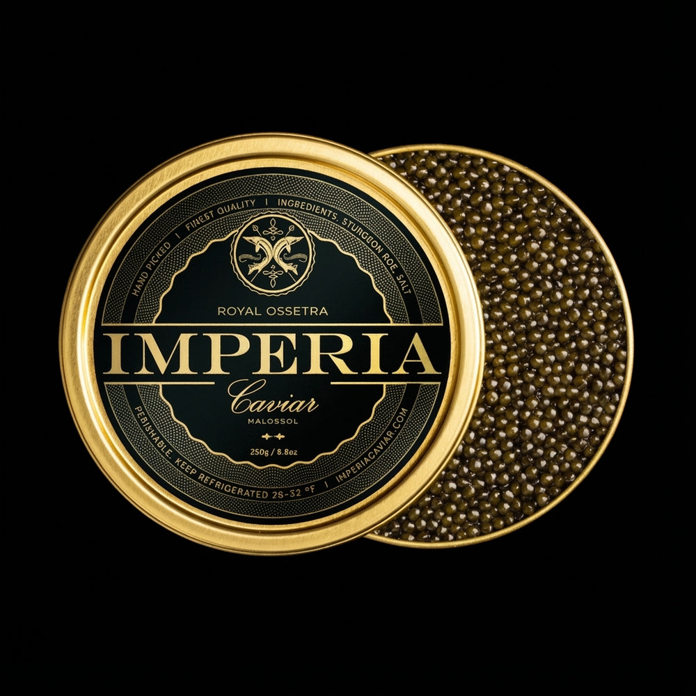 Malossoi Premium Sturgeon Caviar | Rich and Flavorful • Gourmet Delicacy