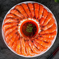 Large-Size Shrimp · Elegant Ring Presentation · Ideal for Sharing